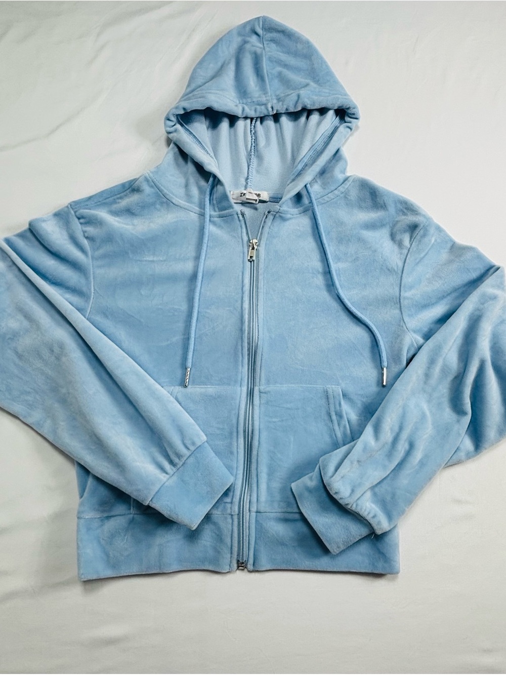 Light Blue Kids Zip-Up Hoodie Jacket K176